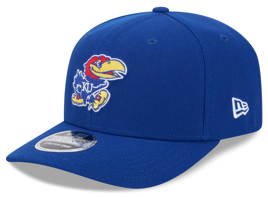 Kansas Jayhawks New Era Blue 9SEVENTY Adjustable Hat - Pro Jersey Sports