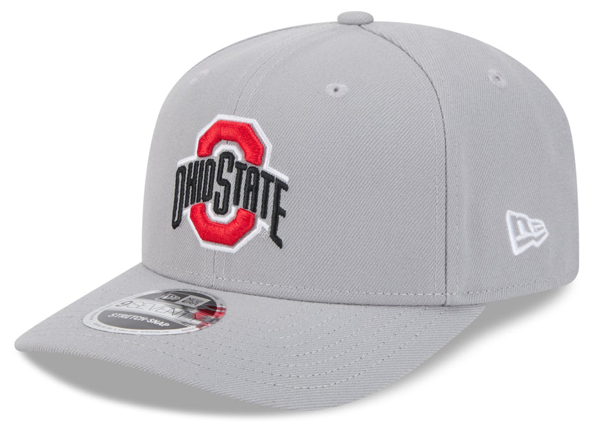 Ohio State Buckeyes New Era Gray 9SEVENTY Adjustable Hat - Pro Jersey Sports