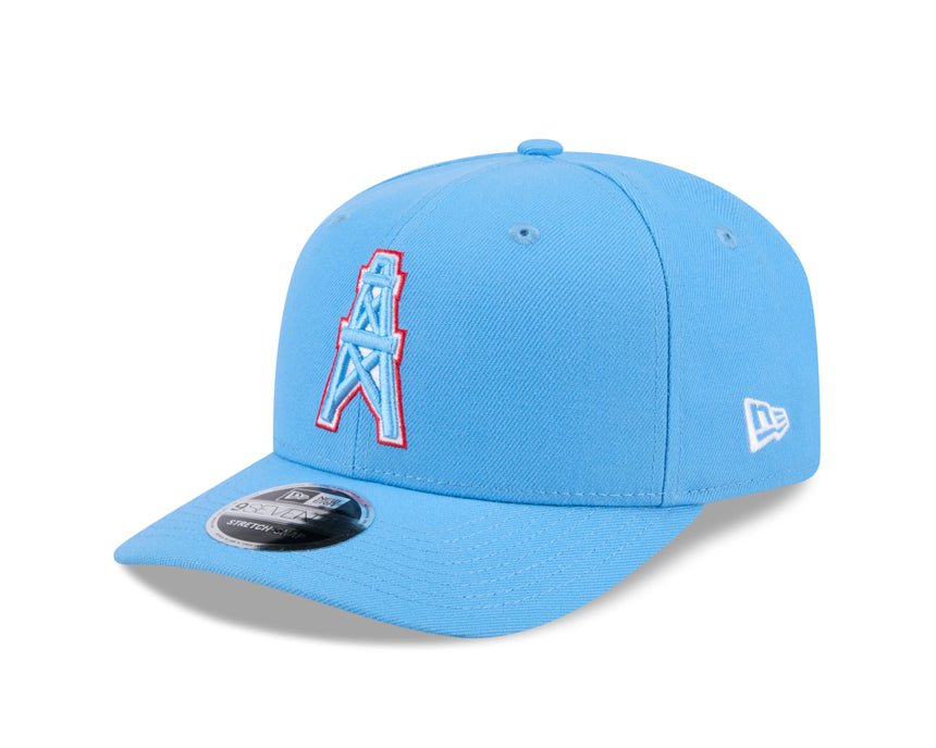 Houston Oilers New Era Sky Blue 9SEVENTY Adjustable Hat - Pro Jersey Sports