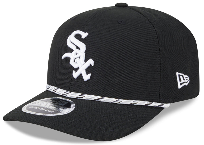 Chicago White Sox New Era Black Multi Rope 9SEVENTY Stretch Snap Adjustable Hat - Pro Jersey Sports