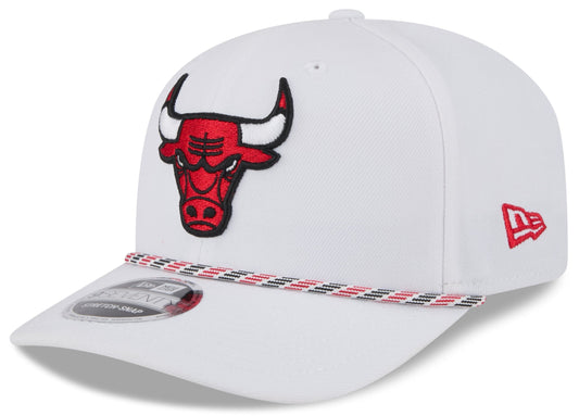 Chicago Bulls New Era White Multi Rope 9SEVENTY Stretch Snap Adjustable Hat - Pro Jersey Sports