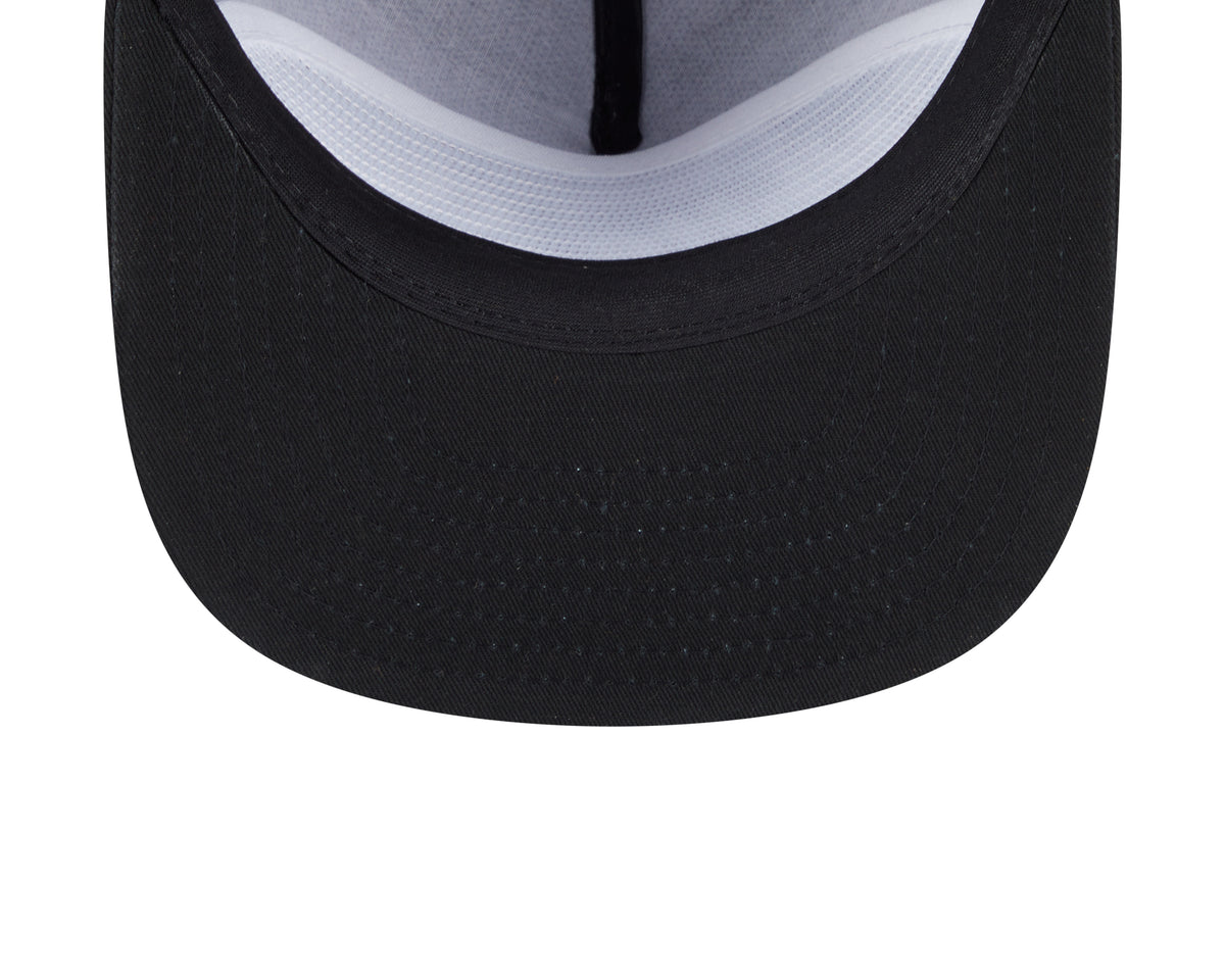 Chicago White Sox New Era Black Team Text The Golfer Snapback Hat - Pro Jersey Sports