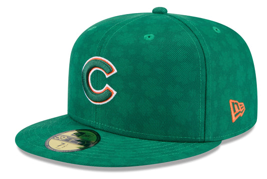 Men's Chicago Cubs New Era Kelly Green 2025 St. Patrick's Day Authentic Collection On-Field 59FIFTY Fitted Hat - Pro Jersey Sports