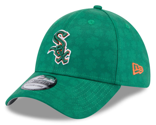 Chicago White Sox Kelly Green MLB 2025 St. Patrick's Day New Era 39THIRTY Flex Fit Hat - Pro Jersey Sports