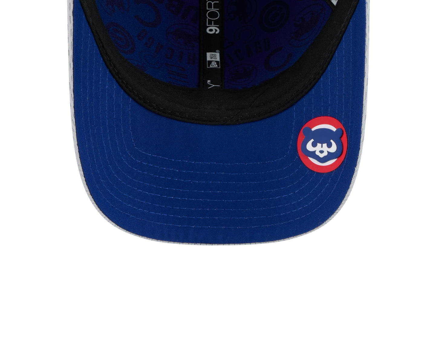 Chicago Cubs New Era Gray Clubhouse M-Crown 9FORTY Adjustable Hat - Pro Jersey Sports
