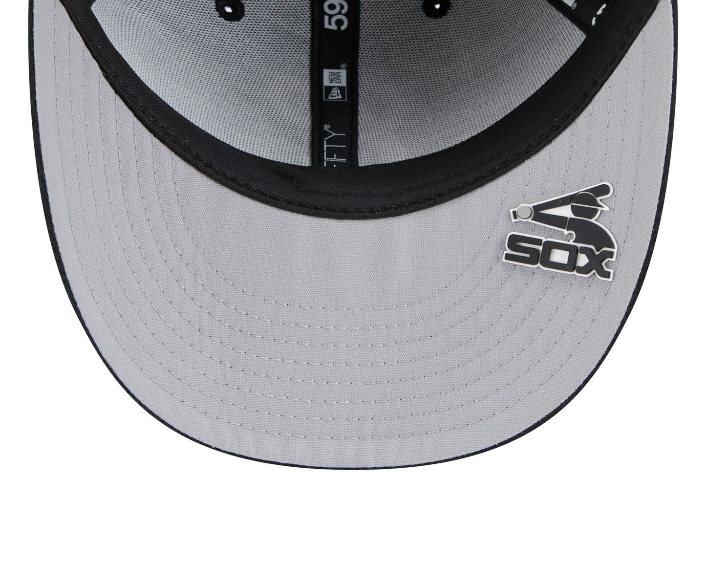 Chicago White Sox New Era Black 2025 Clubhouse Alternate 59FIFTY Low Profile Fitted Hat - Pro Jersey Sports