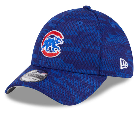 Chicago Cubs Royal 2025 Clubhouse Walking Bear Alternate New Era 39THIRTY Flex Hat - Pro Jersey Sports