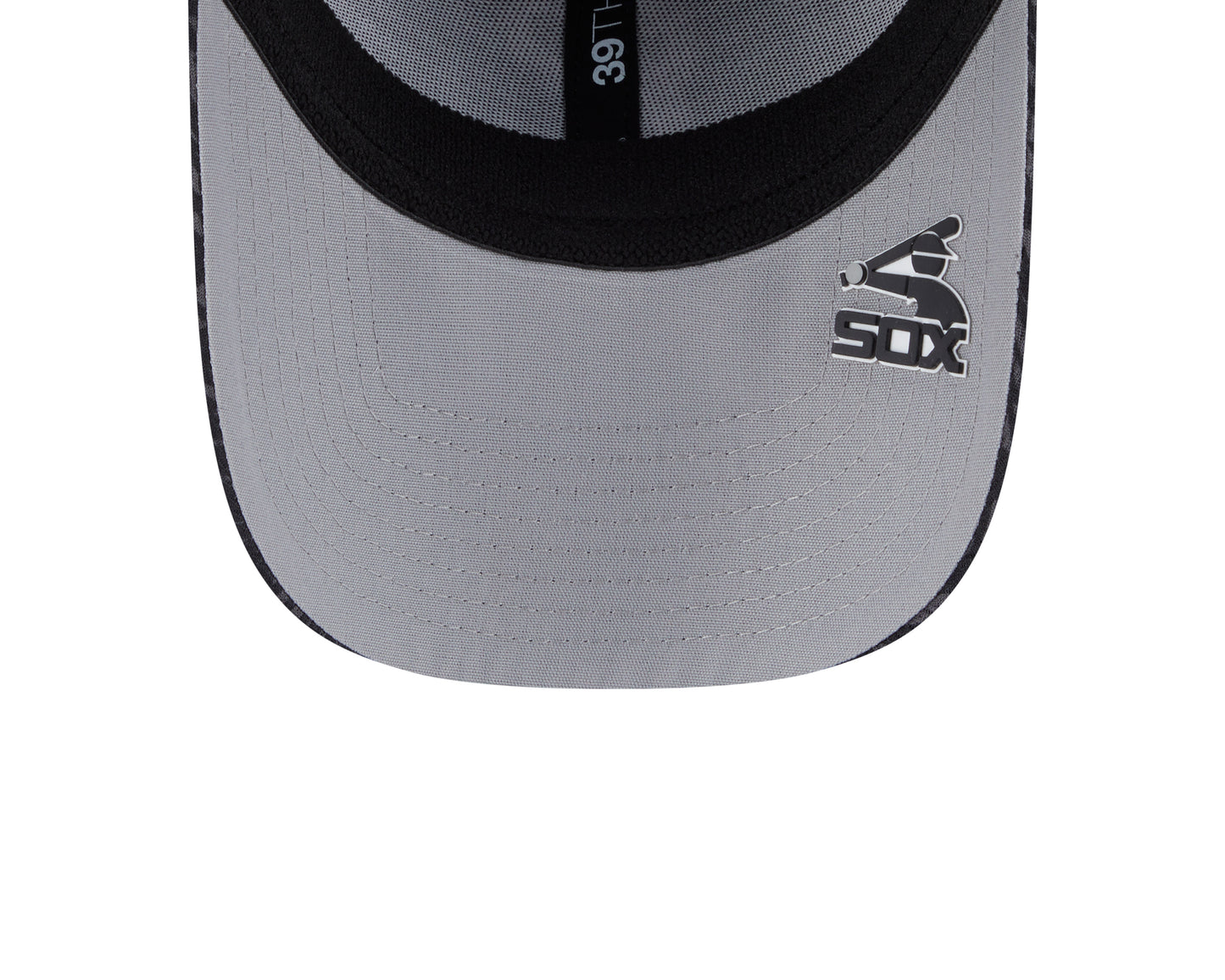 Chicago White Sox Black 2025 Clubhouse Alternate New Era 39THIRTY Flex Hat - Pro Jersey Sports