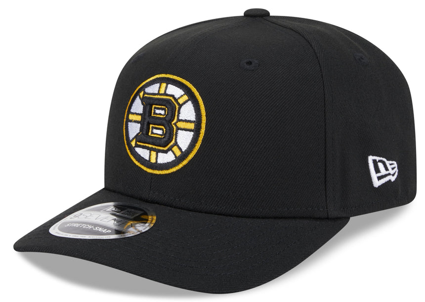 Boston Bruins Black New Era 9SEVENTY Adjustable Hat - Pro Jersey Sports