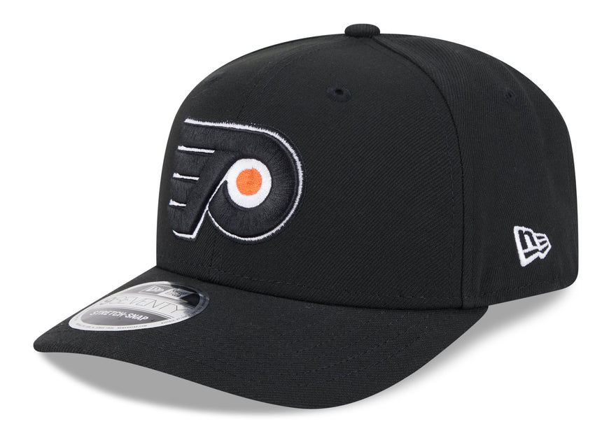 Men's Philadelphia Flyers Black New Era 9SEVENTY Adjustable Hat - Pro Jersey Sports