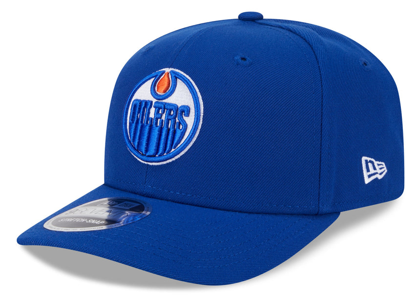 Men's Edmonton Oilers Blue New Era 9SEVENTY Adjustable Hat - Pro Jersey Sports