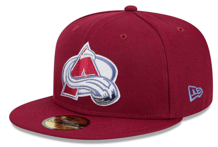 Colorado Avalanche Maroon Basic New Era 59FIFTY Fitted Hat - Pro Jersey Sports