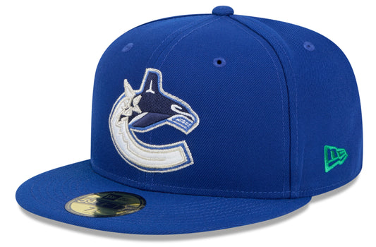 Vancouver Canucks Royal Basic New Era 59FIFTY Fitted Hat - Pro Jersey Sports