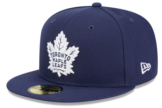 Toronto Maple Leafs Navy Basic New Era 59FIFTY Fitted Hat - Pro Jersey Sports