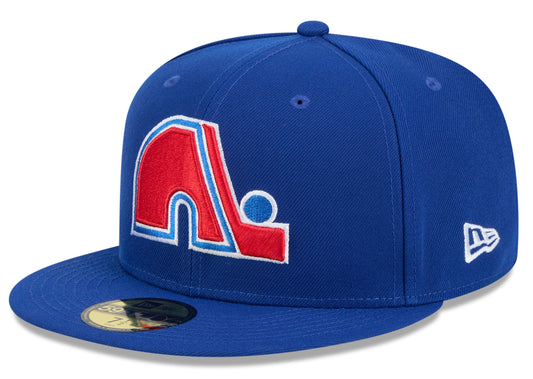 Quebec Nordiques Royal Basic New Era 59FIFTY Fitted Hat - Pro Jersey Sports