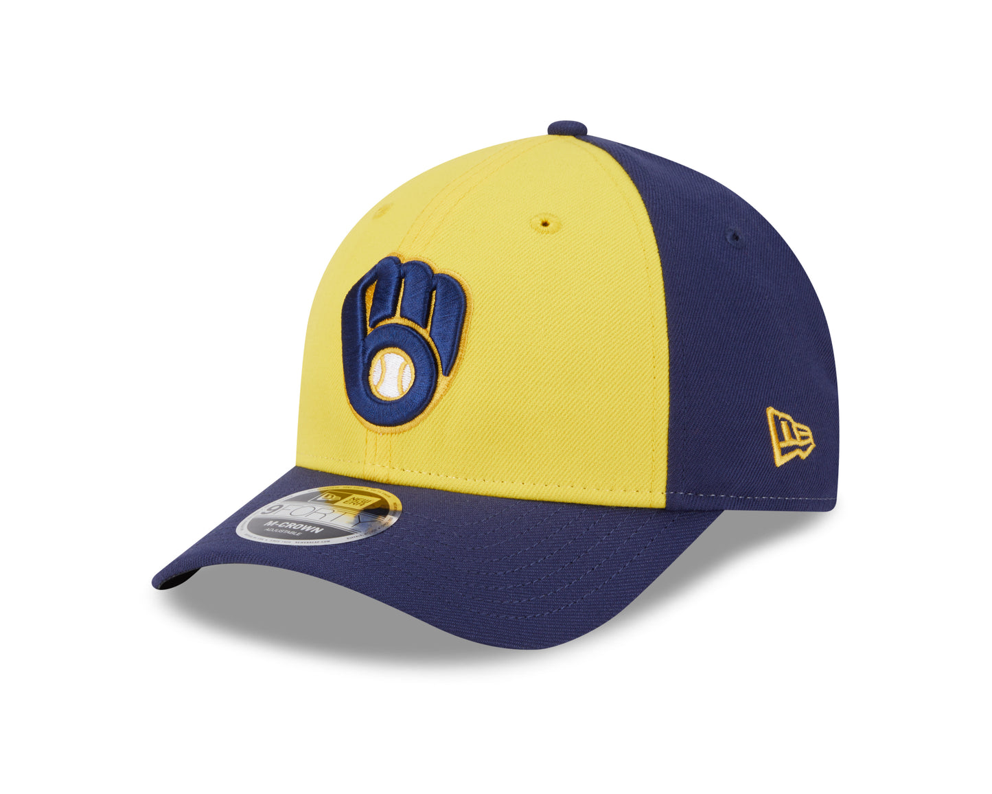 Milwaukee Brewers Navy Alternate New Era Player Replica M-Crown 9FORTY Adjustable Hat - Pro Jersey Sports