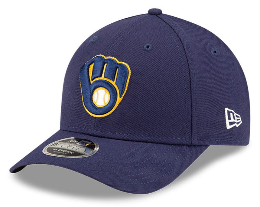 Milwaukee Brewers Navy Blue New Era Player Replica M-Crown 9FORTY Adjustable Hat - Pro Jersey Sports