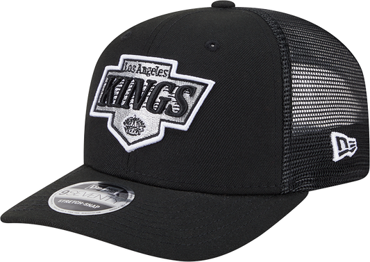 Men's Los Angeles Kings New Era Black New Era 9SEVENTY Trucker Hat