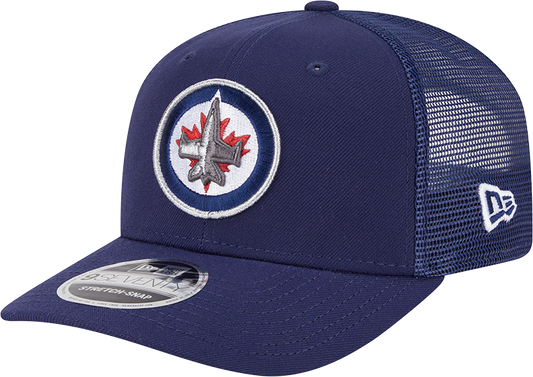 Men's Winnipeg Jets New Era Navy New Era 9SEVENTY Trucker Hat