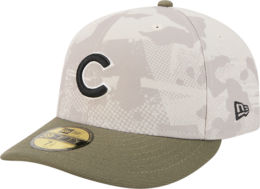Chicago Cubs 2025 Armed Forces Day New Era Camo 59FIFTY Fitted Hat - Pro Jersey Sports