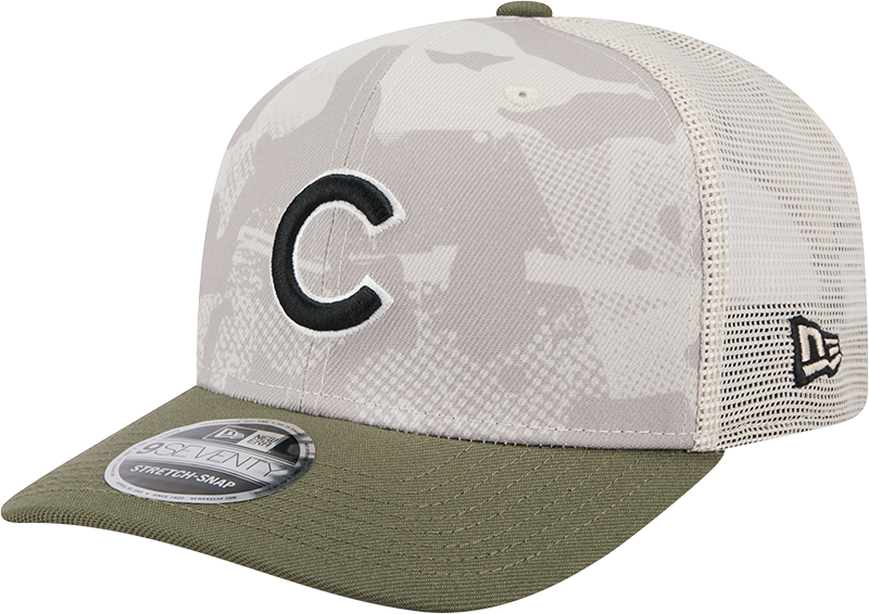 Chicago Cubs New Era Camo 2025 Armed Forces Day 9SEVENTY Trucker Hat - Pro Jersey Sports