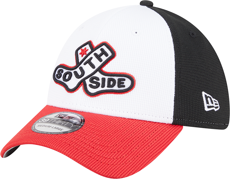 Chicago White Sox New Era 2025 City Connect Batting Practice 39THIRTY Flex Hat - White/Red - Pro Jersey Sports