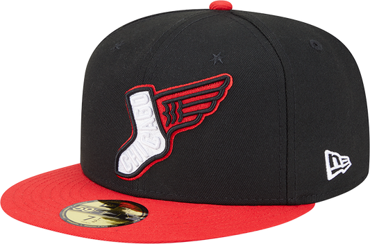 Chicago White Sox New Era 2025 City Connect Alternate 59FIFTY Fitted Hat - Black/Red - Pro Jersey Sports