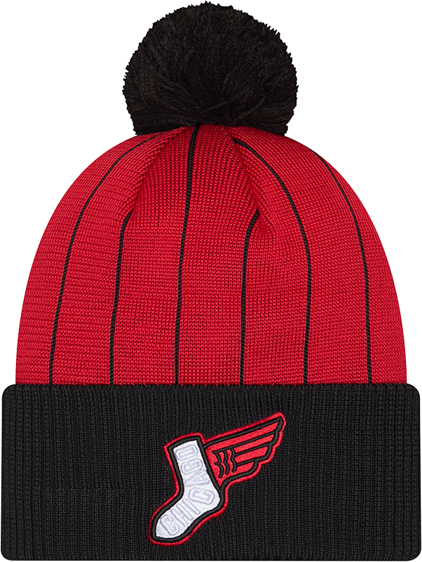Men's Chicago White Sox 2025 City Connect Red/Black New Era Cuffed Knit Hat - Pro Jersey Sports