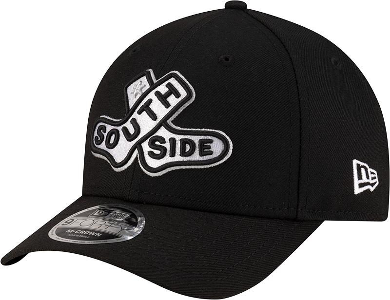 Chicago White Sox New Era 2025 City Connect Batting Practice Black Team Color 9FORTY M-Crown Adjustable Hat - Pro Jersey Sports