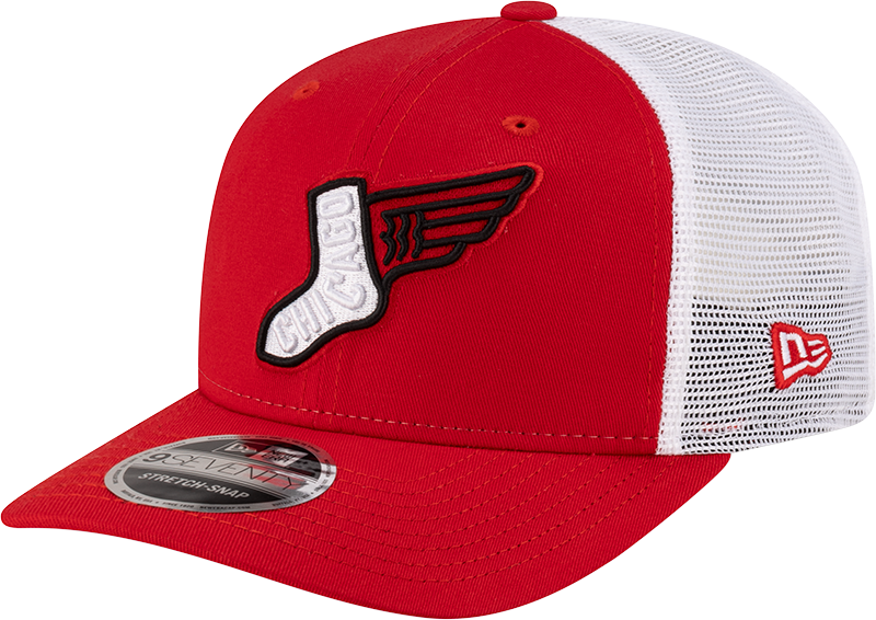 Chicago White Sox City Connect Red 9SEVENTY Trucker Adjustable Hat - Pro Jersey Sports