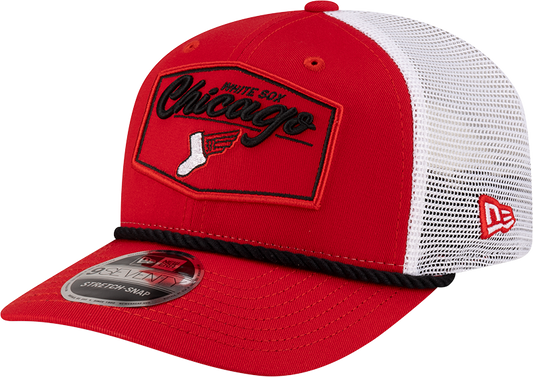 Chicago White Sox City Connect Red/White Center Patch 9SEVENTY Trucker Adjustable Hat - Pro Jersey Sports