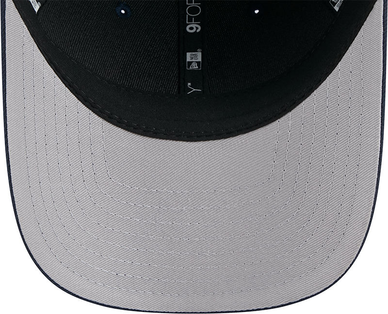 Men's Chicago Bears New Era Primary Logo Navy M-Crown 9FORTY Snapback Adjustable Hat - Pro Jersey Sports