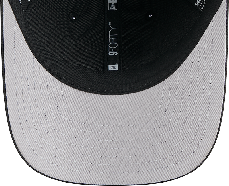 Men's Detroit Lions New Era Primary Logo Black M-Crown 9FORTY Snapback Adjustable Hat - Pro Jersey Sports