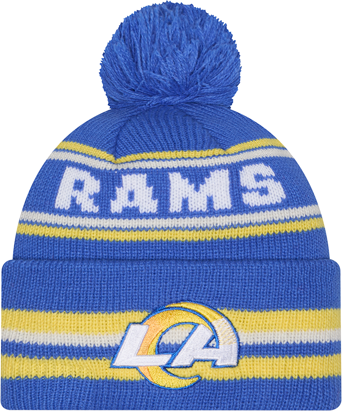 Los Angeles Rams New Era Knit Classic Cuffed Pom Knit - Pro Jersey Sports