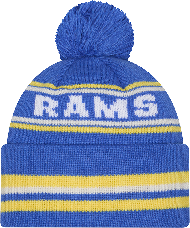 Los Angeles Rams New Era Knit Classic Cuffed Pom Knit - Pro Jersey Sports