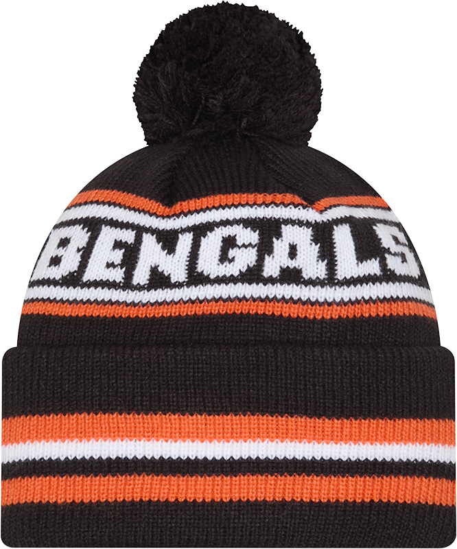 Cincinnati Bengals Black New Era Knit Classic Cuffed Pom Knit - Pro Jersey Sports