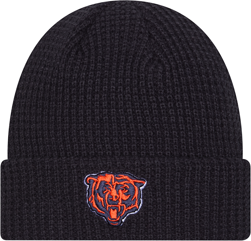 Chicago Bears Navy New Era Cuffed Waffle Knit - Pro Jersey Sports