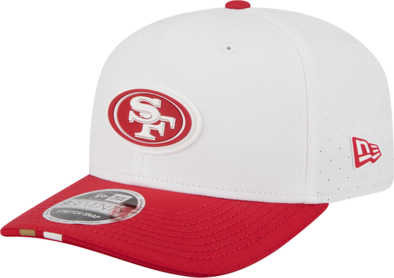 Men's San Francisco 49ers New Era White/Red 2025 NFL Training Camp 9SEVENTY Adjustable Hat - Pro Jersey Sports
