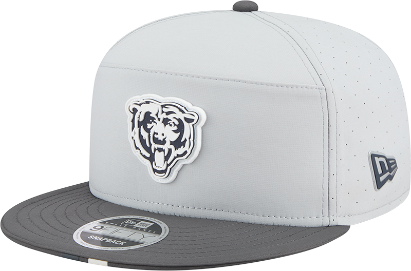Men's Chicago Bears New Era Gray/Graphite 2025 NFL Training Camp Split Panel 9FIFTY Snapback Hat - Pro Jersey Sports