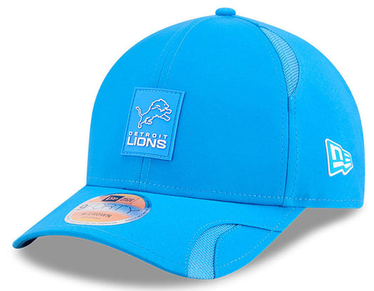 Men's Detroit Lions New Era Blue 2025 NFL Primary Logo Sideline Heat 9FORTY M-Crown Adjustable Hat - Pro Jersey Sports
