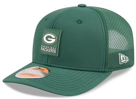 Men's Green Bay Packers New Era Green 2025 NFL Sideline Heat 9SEVENTY Adjustable Hat - Pro Jersey Sports