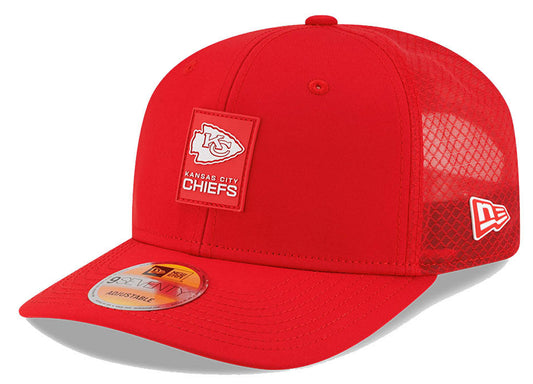 Men's Kansas City Chiefs New Era Red 2025 NFL Sideline Heat 9SEVENTY Adjustable Hat - Pro Jersey Sports