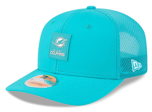 Men's Miami Dolphins New Era Aqua 2025 NFL Sideline Heat 9SEVENTY Adjustable Hat - Pro Jersey Sports