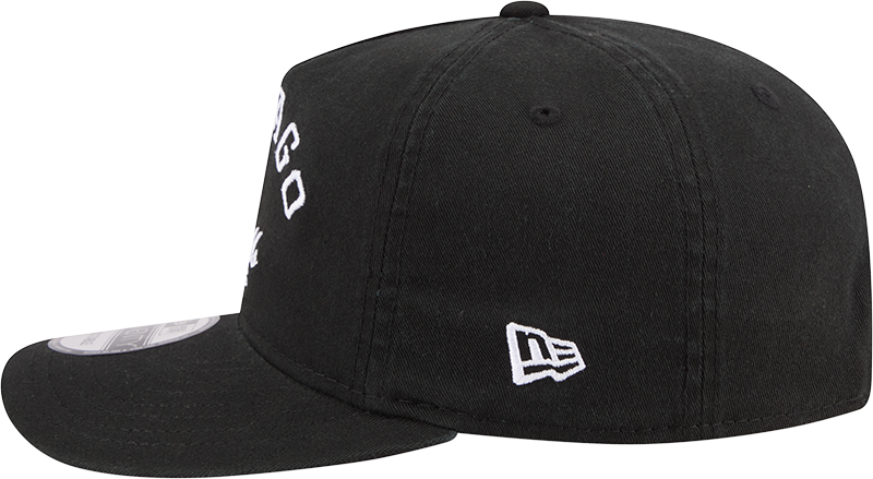 Men's Chicago Bulls New Era Stacked Black 19TWENTY Adjustable Hat