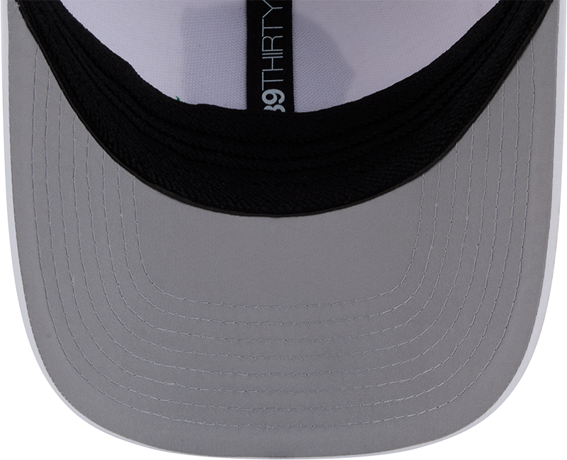 Chicago Cubs New Era M-Crown 39Thirty Alternate 2 Metallic White Performance Flex Fit Hat