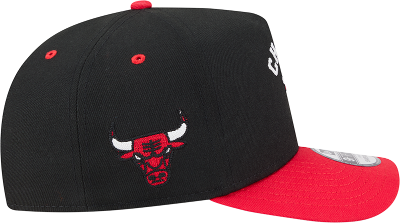 Chicago Bulls New Era Arched Black A-Frame 9FIFTY Snapback Hat