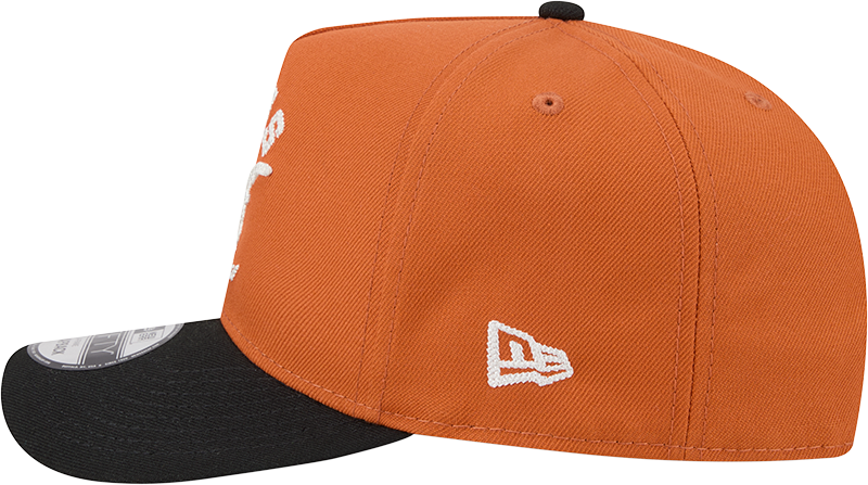 Texas Longhorns New Era Arched Burnt Orange A-Frame 9FIFTY Snapback Hat - Pro Jersey Sports