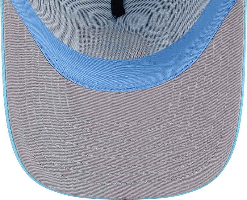 Chicago Cubs New Era Blue Worn A-Frame 9FIFTY Trucker Snapback Hat