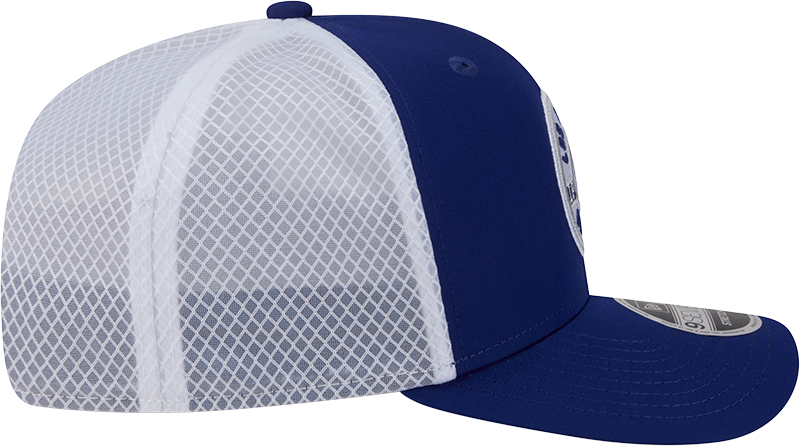 Men's Los Angeles Dodgers New Era Circle Patch 9SEVENTY Trucker Adjustable Hat