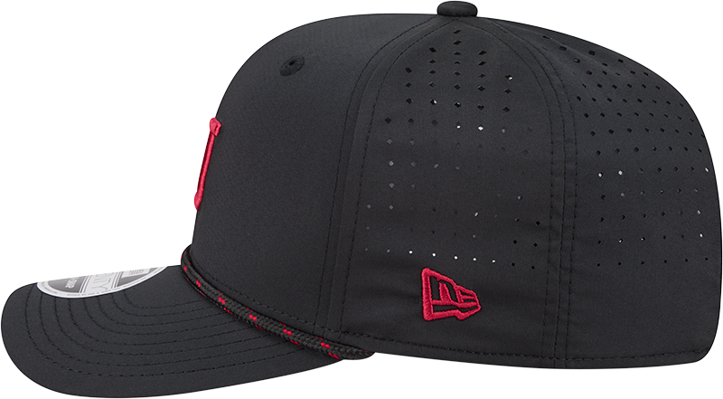 Indiana Hoosiers New Era Black Rope 9SEVENTY Stretch-Snap Adjustable Hat - Pro Jersey Sports